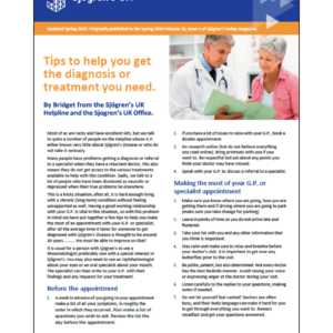 Sjögren's UK Information Pack for Individuals